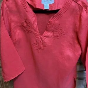 Linen top. Perfect condition. Beautiful orange. Langenlook